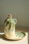 Capers plate with the matching Capers olive oil bottle
