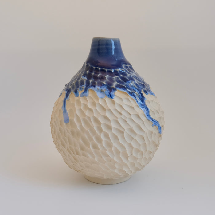 Deep blue vase