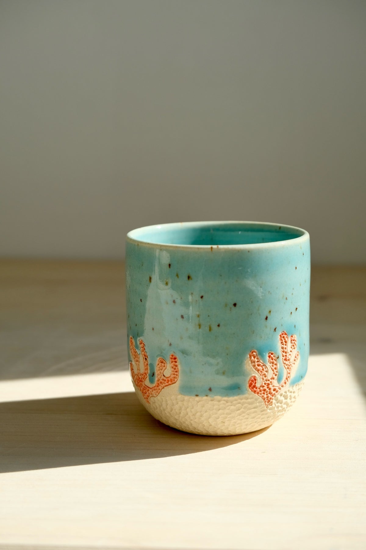 Coral espresso cup