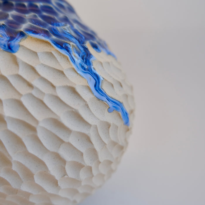 Deep blue vase