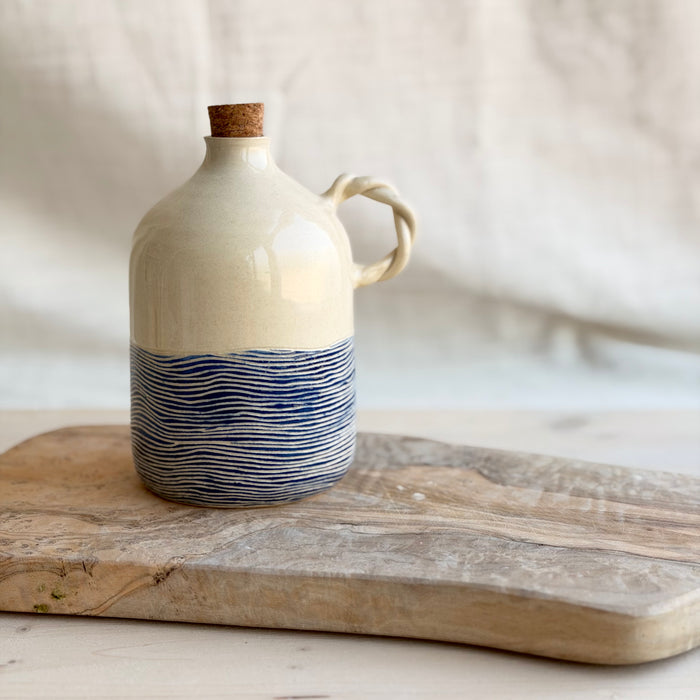 Deep Blue Oil Bottle